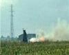 عكس انفجار هواپیمای ناجا با ۷ سرنشین در زاهدان نصرت‌آباد