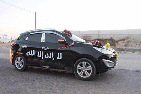 عكس/ ماشین عروس داعشی