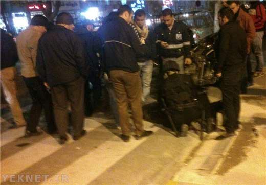 (عکس) شلیک تیر در متروی تهران