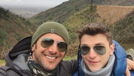 (عکس) امين حيايي و پسرش در ارتفاعات گيلان