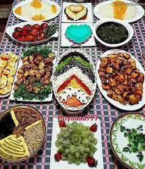 تزیین سفره شام