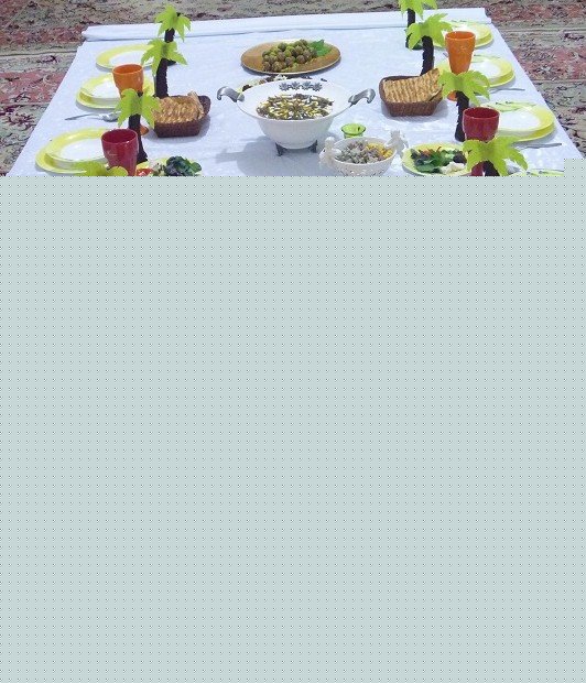 مدل جدید تزیین سفره افطار رمضان 96