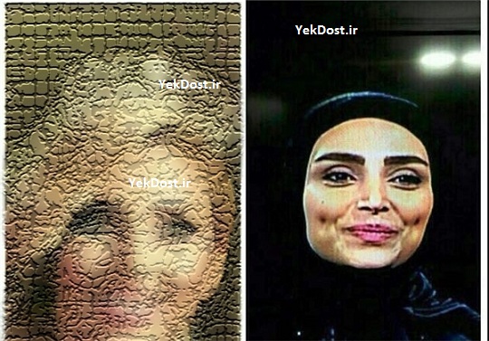 عکس بی حجاب الهام عرب مهمان مدلینگ برنامه ماه عسل