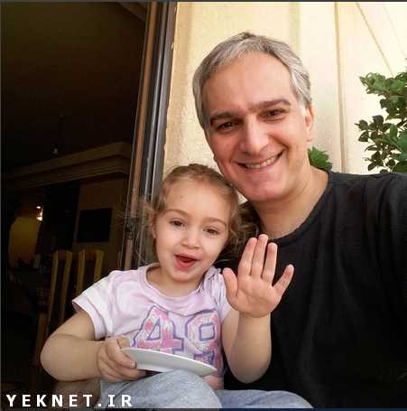 سلفی بیژن بنفشه خواه و دخترش (عکس)
