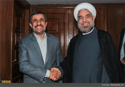 دیدار احمدینژاد با روحانی