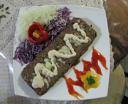 طرز تهیه خوراک گوشت قالبی