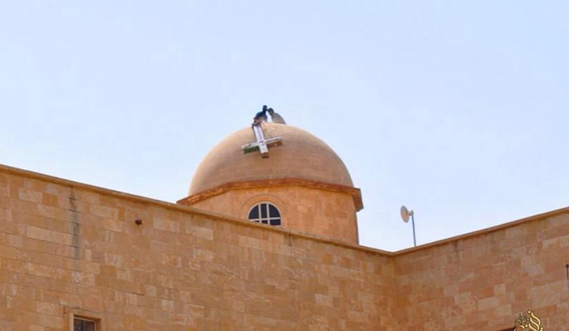 تخریب کلیسای نینوا به دست داعش (تصاویر)
