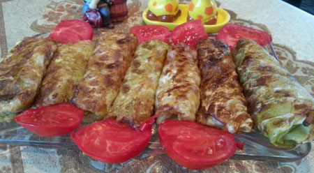 طرز تهیه بورک با برگ کلم