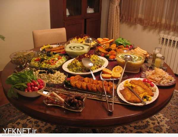 مدل تزیین سفره افطار - تزيين سفره افطار رمضان