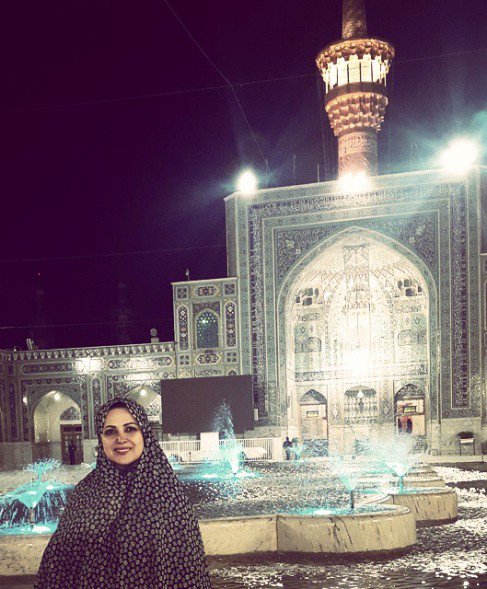 کمند امیرسلیمانی حال زیارت (عکس)