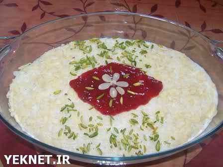 مدل تزیین شیربرنج سفره افطار
