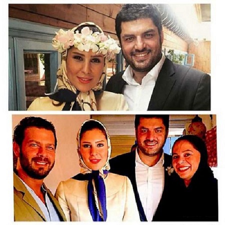 عکس مراسم ازدواج سام درخشان و همسرش
