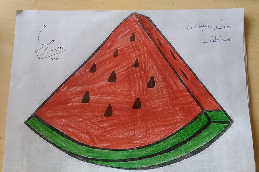 نقاشی شب یلدا دخترانه