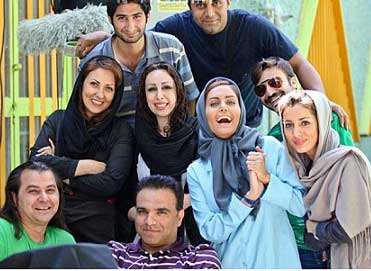 عکس:شیطنت الناز شاکردوست در پشت صحنه فیلم جدیدش!