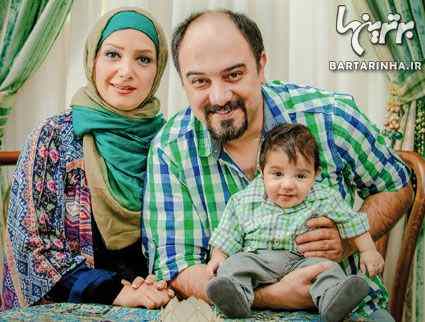 برزو ارجمند همراه با همسر و فرزندش+ تصاوير