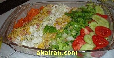 مدل هاي تزيين سالاد كاهو