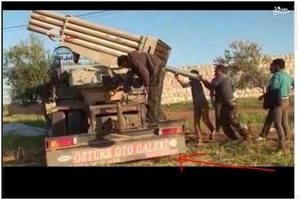 راکت انداز داعش روی کامیون ترک