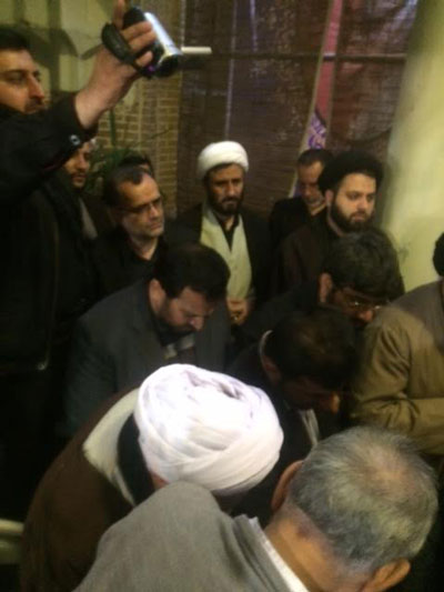 عكس هاي غسل و تکفین آیت الله مهدوی کنی