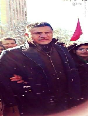 عكس/ عزاداری علی دایی زیر بارش برف