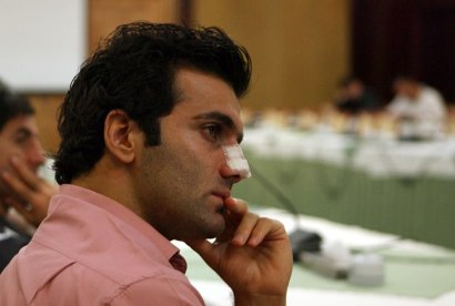 شیث رضایی در تشییع جنازه مرتضی پاشایی +عكس