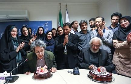عكس/ جشن تولد جمشید مشایخی و پسرش