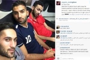 پيام هافبک جنجالی باشگاه پرسپولیس +عكس