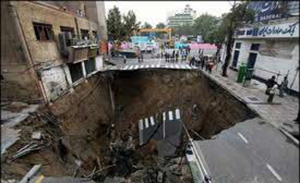 نشست زمین در تهران