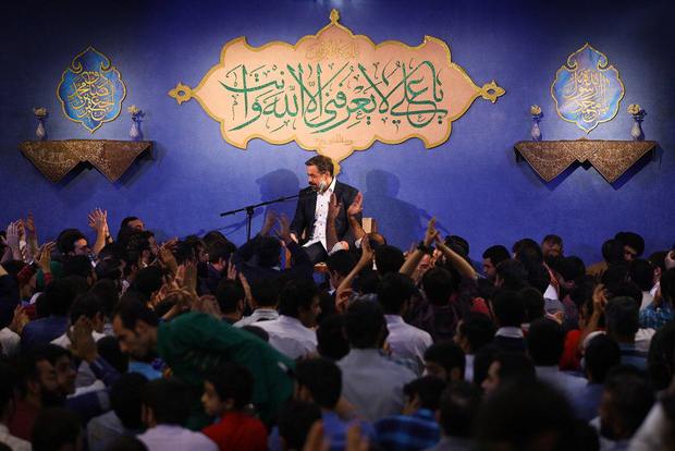 يا‌ محمّد يا احمد یا حمید یا محمود کریمی شب میلاد پیامبر اکرم امام صادق 14 آذر 96