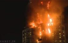 (فیلم) آتش‌سوزی در هتل 63 طبقه دبی