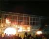 (عکس) آتش سوزی سفارت عربستان در تهران