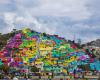 شهر رنگین کمانی در مکزیک (تصاویر)