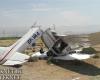 |تصاویر| سقوط هواپیمای آموزشی در کرج
