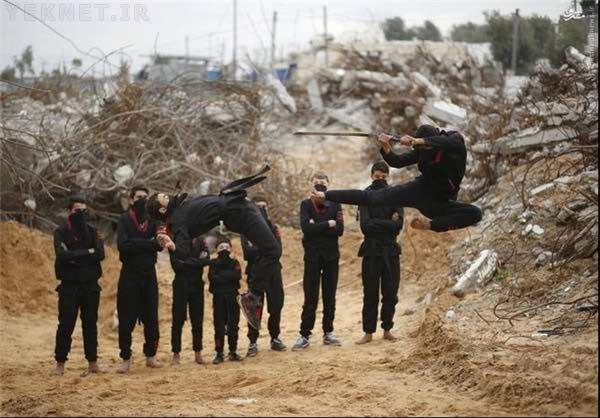 (تصاویر) ظهور نینجاها در غزه