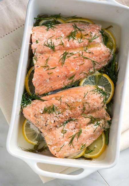 آشنایی با روش تهیه خوراک ماهی سالمون با لیموترش ویژه افطار