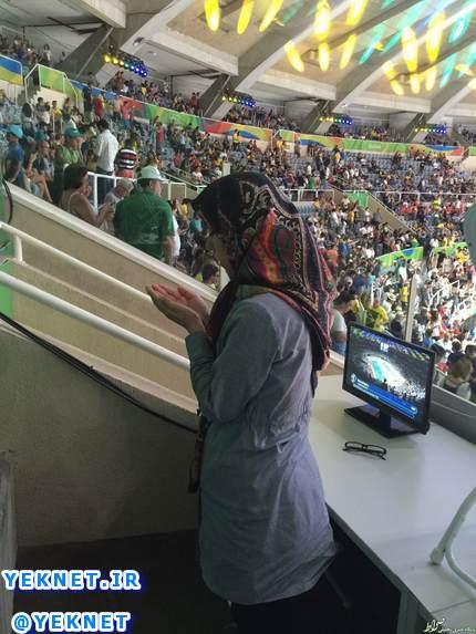 |عکس| حرکت زیبای خبرنگار ایرانی در المپیک 