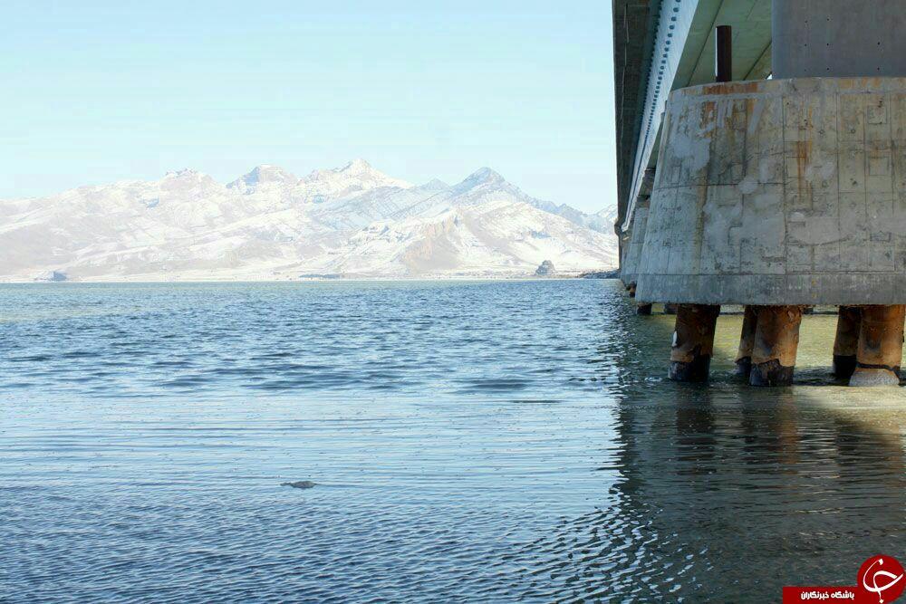 (تصاویر) دریاچه ارومیه زیر آب رفت