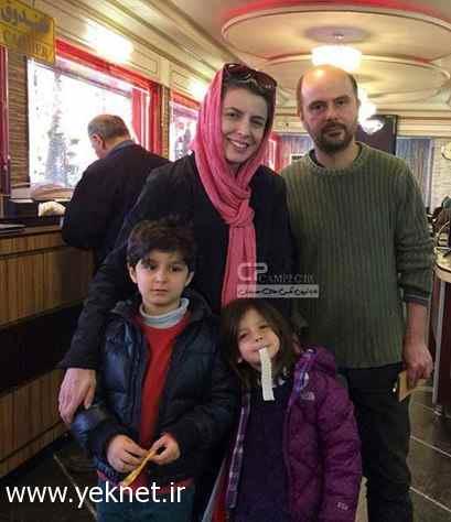 جدیدترين عكس لیلا حاتمی در کنار همسر و فرزندانش