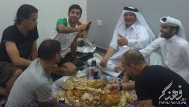 پژمان‌منتظری در ضیافت شام عرب ها +عكس
