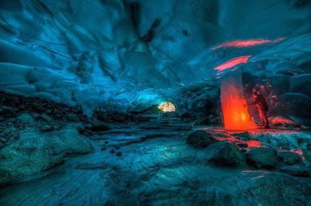 تصاوير/ غار شگفت انگيز در آلاسکا