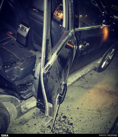 (عکس) سرقت شبانه از خودروی رشیدپور