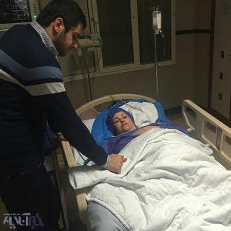 بستری شدن مادر علی ضیا در بیمارستان
